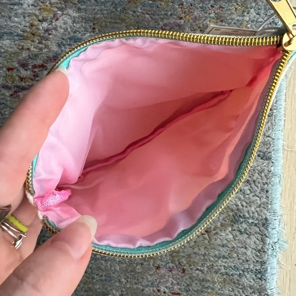 PMI Hello Summer Cosmetic Bag Sequin Accent NWT